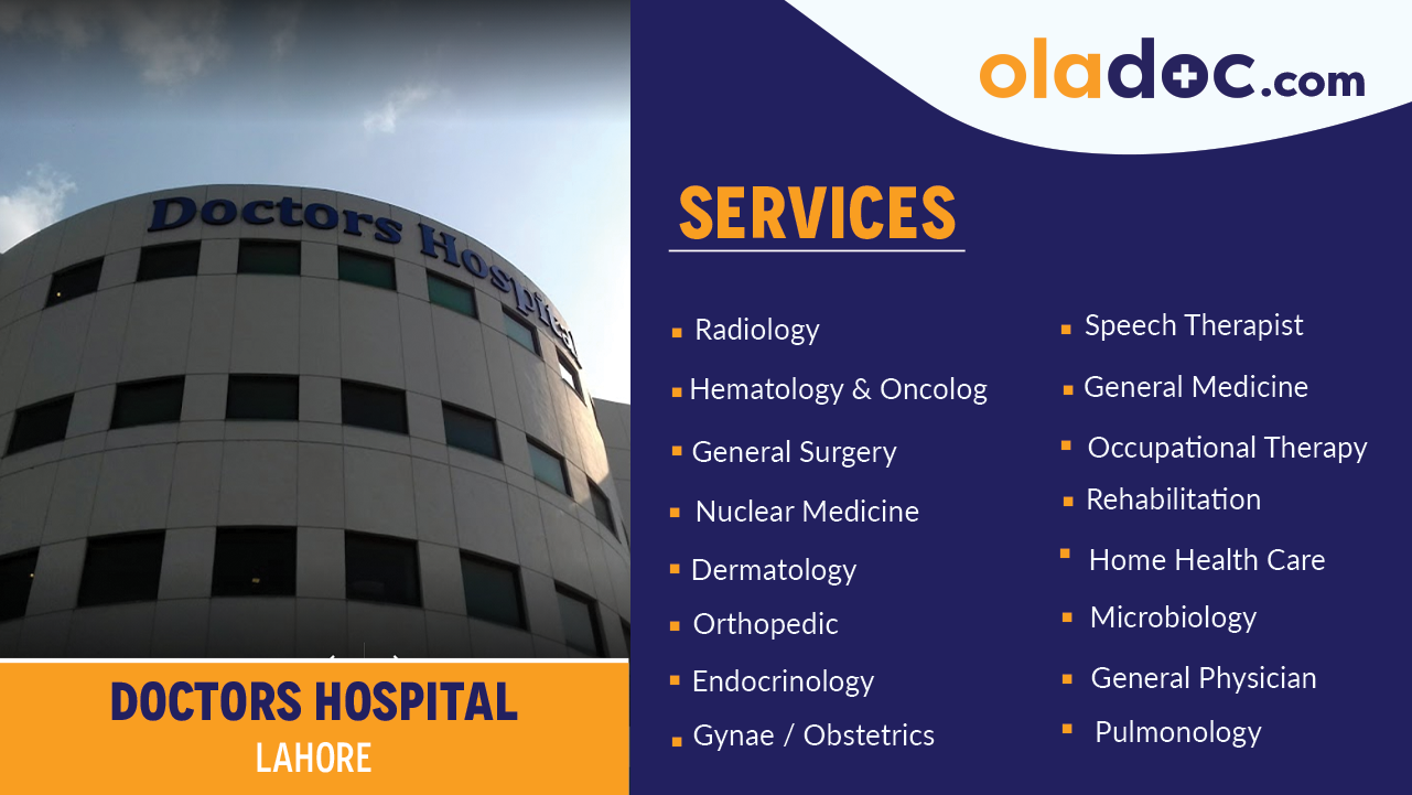 Services offered by Doctors Hospital Lahore